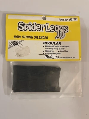 BLACK SPIDER LEGGS RUBBER TRADITIONAL ARCHERY STYLE BOW STRING SILENCERS  - Image 1 of 2