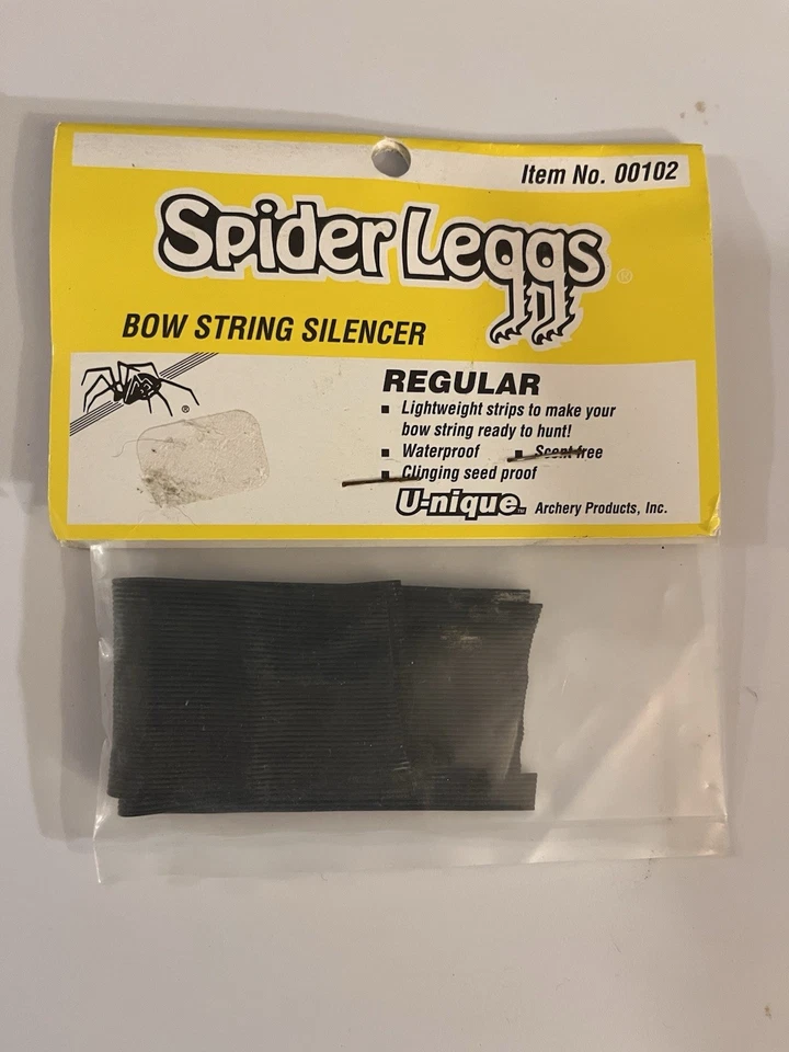 BLACK SPIDER LEGGS RUBBER TRADITIONAL ARCHERY STYLE BOW STRING SILENCERS  - Image 1 of 2