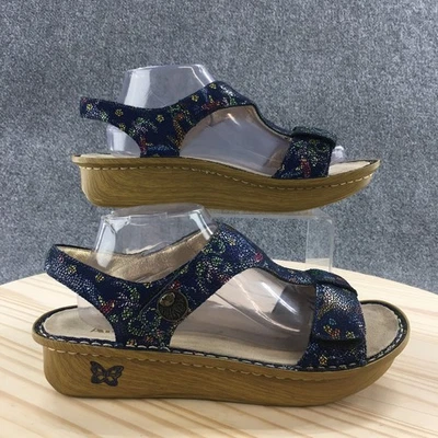 Sandalias Alegria by PG Lite para mujer 41 Kendra Birdland correa en T cuña mosaico azul Foto 1 de 4