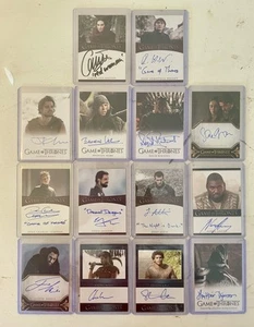 LOT OF 14 GAME OF THRONES AUTO AUTOGRAPH INSCRIPTION CARICE VAN HOUTEN PLUS+ - Picture 1 of 2
