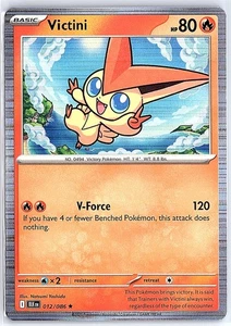 2025 Pokemon SV Black Bolt - BLK EN Victini Rare Holo #012/086 - Picture 1 of 10