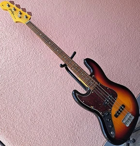 Grass Roots G-JB-47R/LH Jazz Bass Lefty Sunburst Electric Bass Guitar Used - Picture 1 of 20