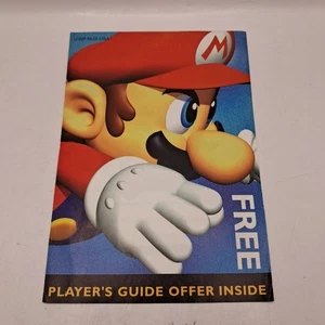 Guía del jugador Super Mario 64 ¡Oferta interior! Inserto N64 Nintendo U/GP-NUS-USA - Imagen 1 de 4