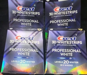 4 Units Crest 3D Whitestrips Professional White 40 strips (160 ttl) Exp '26/ '27 - Picture 1 of 1
