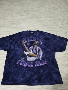 Vtg Liquid Blue Jimi Hendrix Purple Haze T-Shirt Mens 3XL - Picture 1 of 6