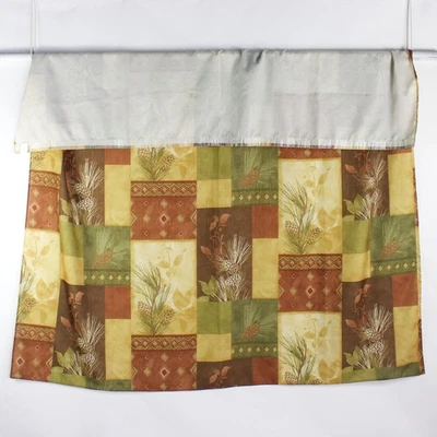 Bacova Fabric Shower Curtain Rustic Pine Tree Fall Brown/Yellow 66" x 71.5" - Image 1 of 4