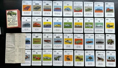 Vintage 1960's Auto Kwartet Jeu Des Autos Auto Quartett Jumbo Card Game 6th - Image 1 of 4