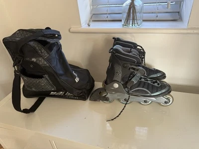 K2 VELOCITY WOMENS INLINE SKATES WITH BAG UK SIZE 7  - Image 1 of 4