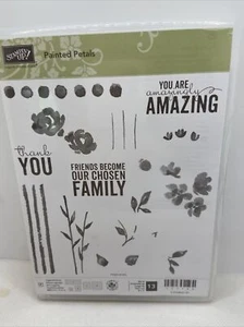 Stampin’ Up! Painted Petals Stamp Set Pre Loved Retired 2 Step Stamping - Picture 1 of 10