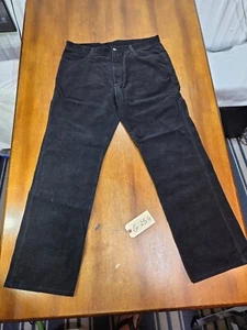 Vintage Calvin Klein Cordhose Herren Größe 36 x 32 Schwarz Reg Fit - Bild 1 von 18