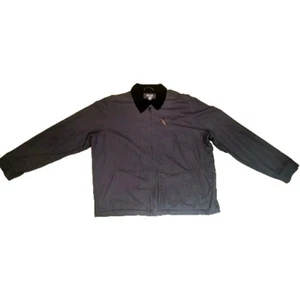 Big & Tall Ocean Coast Chore Jacket Gray Men's 3XLT Soft Canvas, Corduroy - NEW - Picture 1 of 8