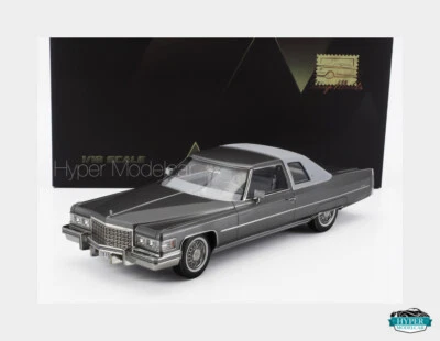STAMP-MODELS 1/18 CADILLAC COUPE DE VILLE 1976 GREY/WHITE ART. STM1976602 - Immagine 1 di 2