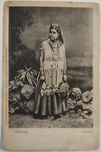 Vintage Postcard RPPC Mexico Indigenous Native Pretty Woman Girl Dress AA28 - Picture 1 of 2