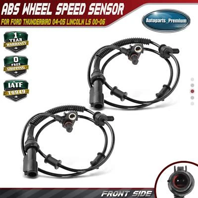 2x ABS Wheel Speed Sensor for Ford Thunderbird 2004-2005 Lincoln LS 00-06 Front - Image 1 of 4