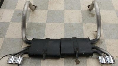 1997-2000 C5 Chevrolet Corvette OEM Left & Right Exhaust Mufflers - Image 1 of 4