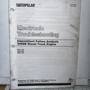CAT 3406B Electrical Troubleshooting Manual. Intermittent Failure Analysis - Imagen 1 de 3