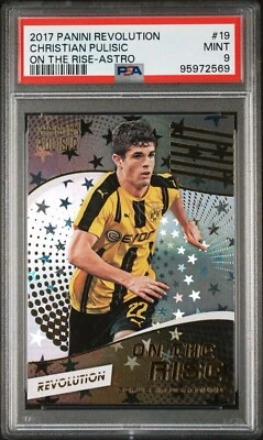 2017 Panini Revolution On The Rise Astro Christian Pulisic #OTR-19 Rookie PSA 9 - Imagem 1 de 2