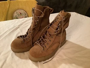 New McRae Footwear US ARMY FLIGHT COMBAT BOOTS sz 4R VIBRAM GORE-TEX Hot Weather - Picture 1 of 12