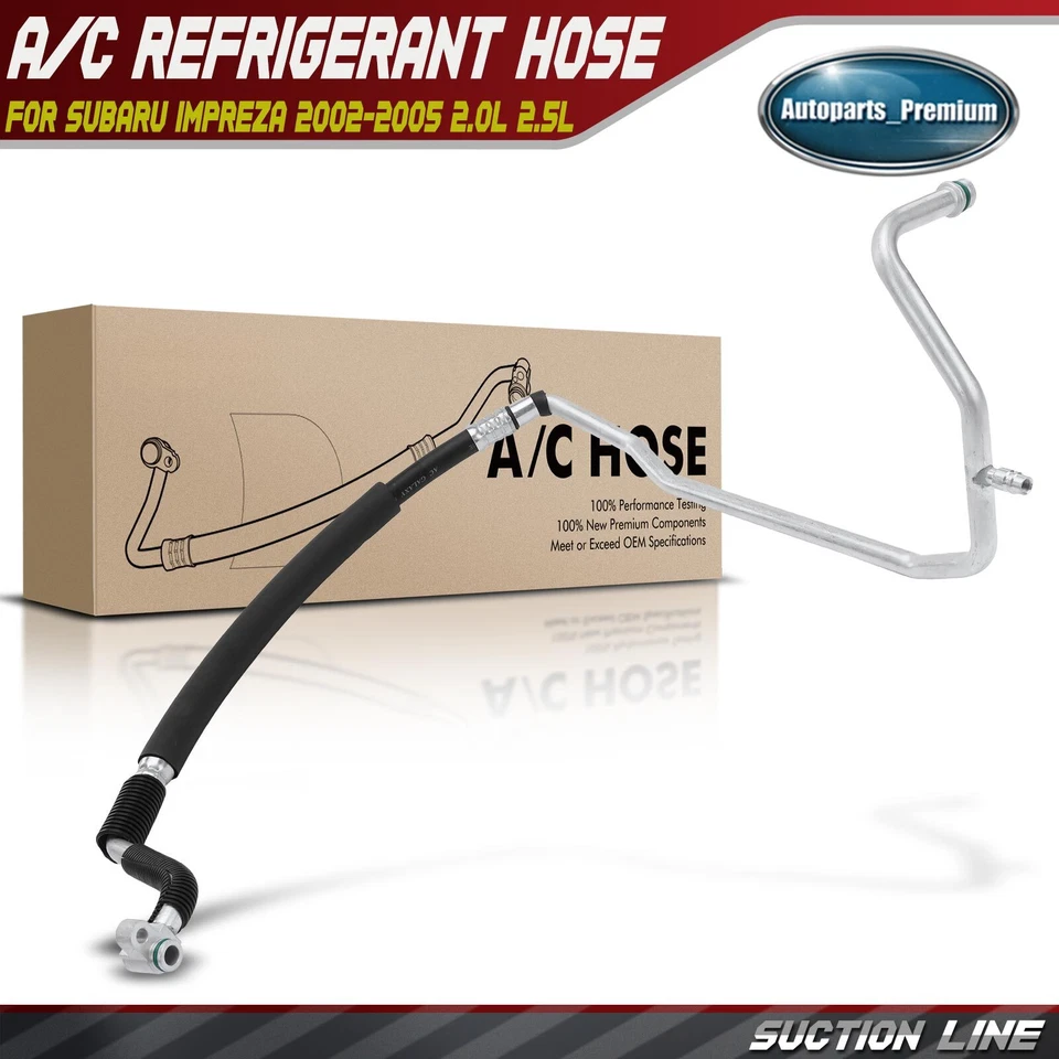 Línea de succión para Subaru Impreza 2002-2005 H4 2,0 L 2,5 L compresor a evaporador Foto 1 de 4