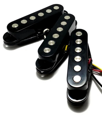 Phat Strat Passive Single Coil SSS Pickup Set of 3 Phat Pole Style, Color Choice - Image 1 of 4