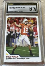 Colt McCoy Texas 2009 Sports Illustrated for Kids SI Rookie Card CSG graded 8.5