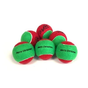Pelotas de tenis Midlee Christmas para perros - Imagen 1 de 10