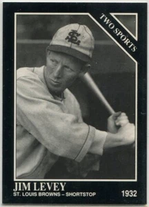 1992 Conlon Collection TSN #395 Jim Levey St. Louis Browns - Picture 1 of 2