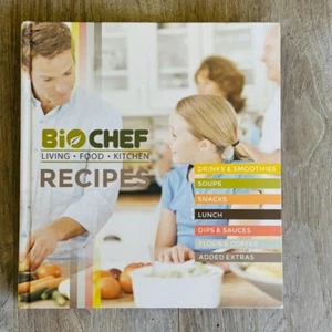 BioChef Living Food Kitchen Recipes Healthy Food Multilingual Cookbook Hardcover - Picture 1 of 11