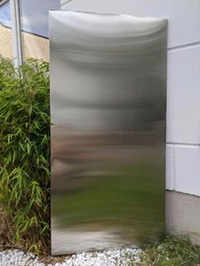 Stainless Steel Sichtschutz Wand Rost Sichtschutzwand Gartenzubehör Edelstahl - Picture 1 of 7