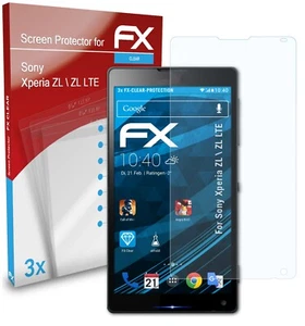 atFoliX 3x Pellicola Protettiva per Sony Xperia ZL \ ZL LTE chiaro - Foto 1 di 9