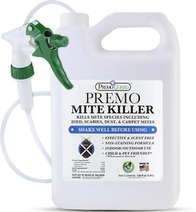 Mite Killer Spray by – 128 Oz – Treatment for Dust Spider Bird Rat Mouse Carpet - Picture 1 of 8