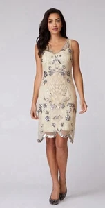 Alannah Hill Dress Size 14 Large Nude Hidden treasure Sequin Dress And Slip - Picture 1 of 12