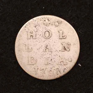 *KM#48/Netherlands 2 Stuivers Silver Coin 1768 [E3538]7b5 - Picture 1 of 2