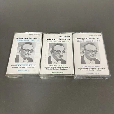 Ludwig Van Beethoven Piano Concerti Alfred Bredel Cassettes Orchestra Lot of 3 - Image 1 of 2