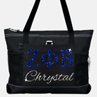 Zeta+Phi+Beta+-+GLITTER+Personalized+Sorority+Tote+Bag+-+Custom+Zippered+Bag+