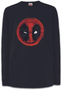 MUTANT MASK II Kids Long Sleeve T-Shirt Skull Logo Symbol Sign Deadpool - Picture 1 of 1