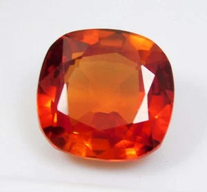 Natural 10.60 Ct Square cut Orange Clinohumite Loose Gemstone Certified - Picture 1 of 5