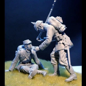 1/16 Soldaten Trinkwasser Resin Modell Figur Soldat Militär Themen Unasemb - Bild 1 von 2