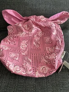 Cath Kidston Bandana Pink Bag Pouch Bow Tie Top New - Picture 1 of 6
