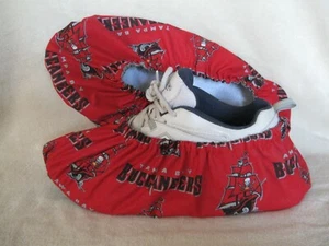 BUCCANEERS, Copri scarpe da bowling da uomo. Fatto a mano, cotone, foderato, suole in vinile. - Foto 1 di 5