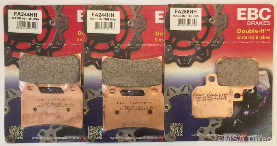EBC Sintered FRONT and REAR Brake Pads For DUCATI SUPERSPORT 1000 (2003 to 2006) - Image 1 of 4