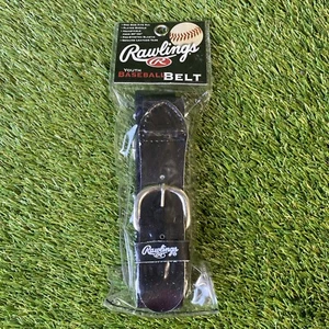 Rawlings Youth Baseball Belt Pro Stretch Adjustable 20" - 34" Black Baseball New - Imagen 1 de 2