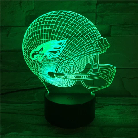 Philadelphia Eagles Football  Helmet Illusion Light Cover