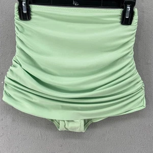 Traje de baño Norma Kamali parte inferior de bikini talla M acanalado Mio cintura alta verde menta - Imagen 1 de 11