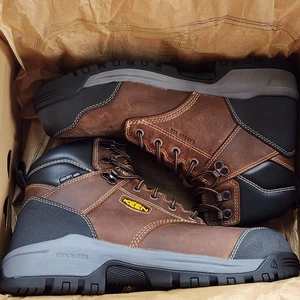 KEEN Utility Men's Evanston 6" Waterproof Construction Work Boots Size 10 Wide - Picture 1 of 10