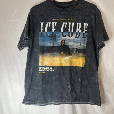 Ice Cube Shirt Large  Black Crew Neck 90s Y2K It Was A Good Day - Image 1 of 4