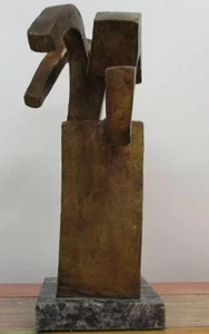 EDUARDO CHILLIDA " BESAKA II " BRONZE SCULPTURE SIGNED AND NUMBERED - Picture 1 of 6