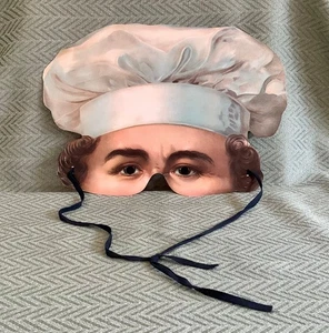Victorian Chef Novelty Mask, H&P Decorations England, Spielzeug Museum Nurenburg - Picture 1 of 6