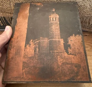 Antique Engraved Copper Printing Plate Gettysburg PA 12th 44th New York Infantry - Picture 1 of 7