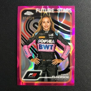 2024 Topps Chrome Formula 1 F1 #62 Sophia Floersch Fuchsia Lava Refractor /225 - Picture 1 of 2